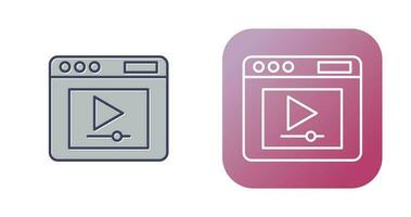 Video Player Vector Icon