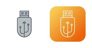 icono de vector de usb