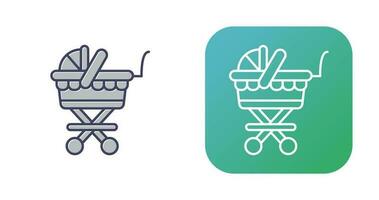 Baby Carriage Vector Icon