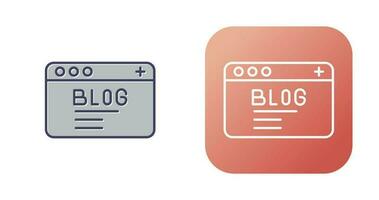 icono de vector de blog