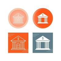 Bank Building Vector Icon