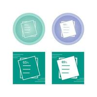 Graded Paper Vector Icon