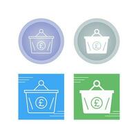 Pound Basket Vector Icon