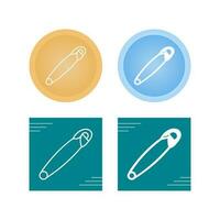 Safety Pin Vector Icon