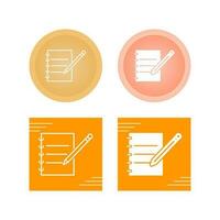 Notebook and Pen Vector Icon