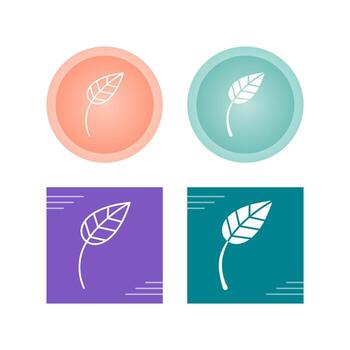 icono de vector de hoja