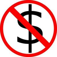 no money sign icon vector