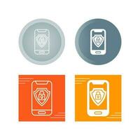 Mobile Security Vector Icon