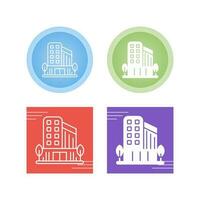 icono de vector de edificio de oficinas