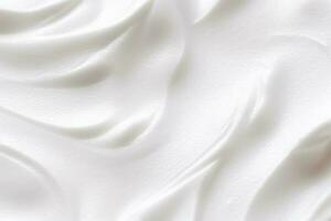 Skincare, cosmetics and beauty product, pure white cream lotion texture as abstract background, generative ai photo