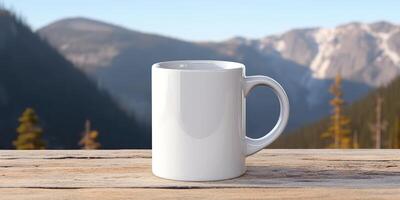 Ai Generated. AI Generative. Tea white cup mock up photo