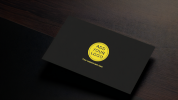 logo mockup paper Design elegant psd