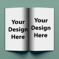 une magazine maquette disposition avec dynamique typographie et engageant ai génératif psd
