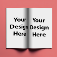une magazine maquette disposition avec dynamique typographie et engageant ai génératif psd