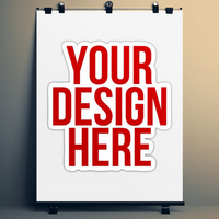 a poster mockup with a red frame on a wall AI Generative psd