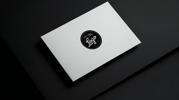 logo mockup paper Design elegant psd