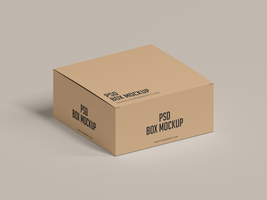 merk doos verpakking mockup psd