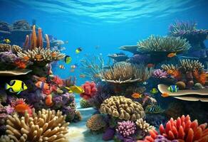 natural coral arrecife vívido antecedentes foto