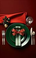 Merry Christmas dinner background photo