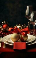 Merry Christmas dinner background photo