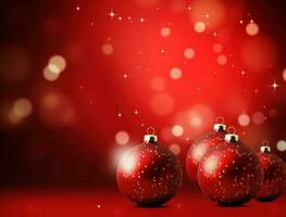 Red Christmas background photo