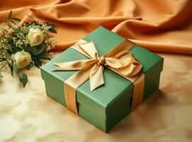 Christmas gift box photo