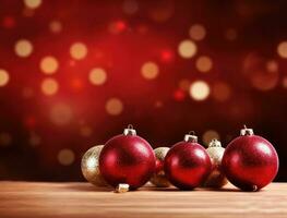 Red Christmas background photo