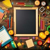 Back to school frame background photo