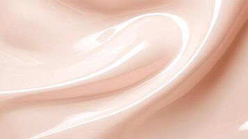 Skincare, cosmetics and beauty product, blush pink glossy cream lotion texture as abstract background, photo