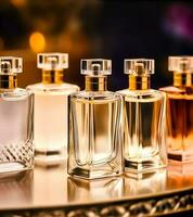 Luxury perfume bottles on display at a presentation, women fragrance scent  new exclusive collection, post-processed, generative ai 29311644 Stock  Photo at Vecteezy