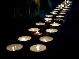 Phang Prateep in the temple at night photo