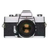 vintage old film camera isolated photo