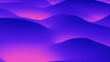 Abstract Gradient Mountain wave background, Motion wave animation, pink and magenta colour shader, 4k resolution video