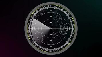 Futuristic Radar Screen video