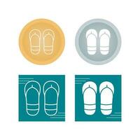 icono de vector de chanclas