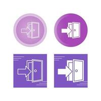 Exit Door Vector Icon