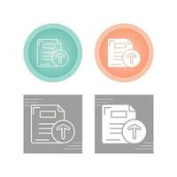 Files Upload Vector Icon