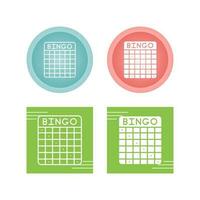 icono de vector de bingo