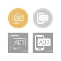 Mobile Advertising Vector Icon