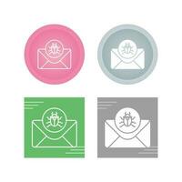 Mail Virus Vector Icon