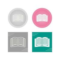 Open Book Vector Icon