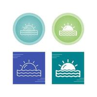 Sunset Vector Icon