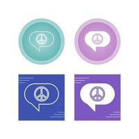 Peace Chat Vector Icon