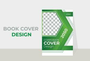 Professional unique concept geometric shape abstract cover design for annual business report and brochure template. Corporate Book Cover Design Template vector