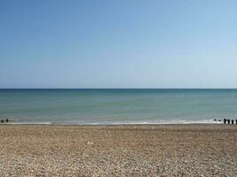 sea seen from beach photo