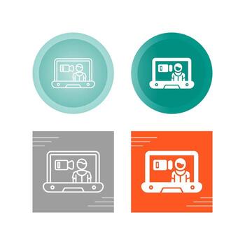 icono de vector de entrevista