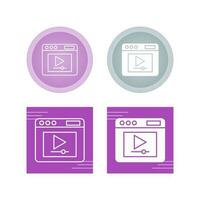 Video Player Vector Icon