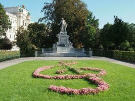 Mozart Monument in Vienna photo