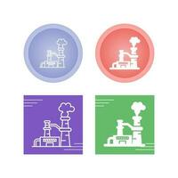 Nuclear Plant Vector Icon