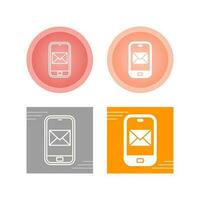 Smartphone mail Vector Icon